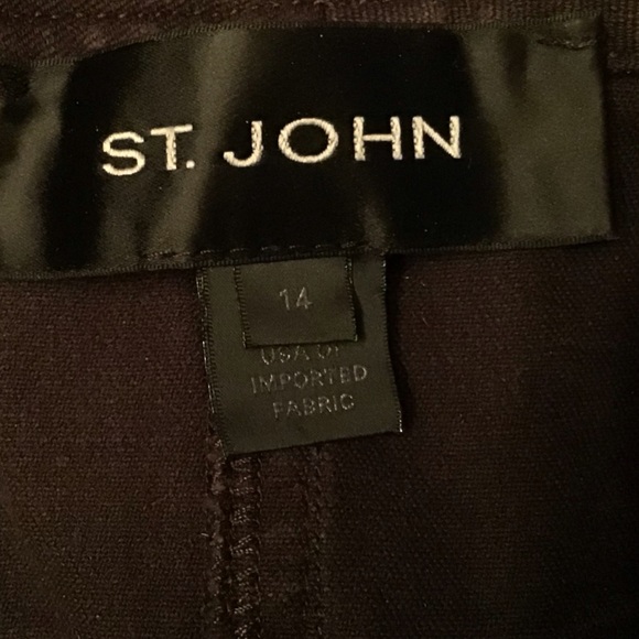 Beautiful Designer St. John Black Pants in Size 14 - Picture 4 of 6